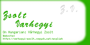 zsolt varhegyi business card