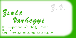 zsolt varhegyi business card